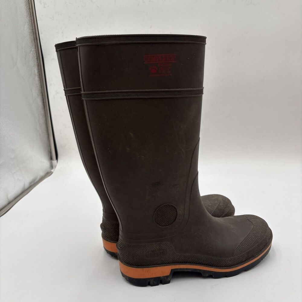 ASTM f2413-05 Baffin Gempler’s Brown Bear Steel Toe Rubber Boots Size 10 Men’s - Picture 5 of 8